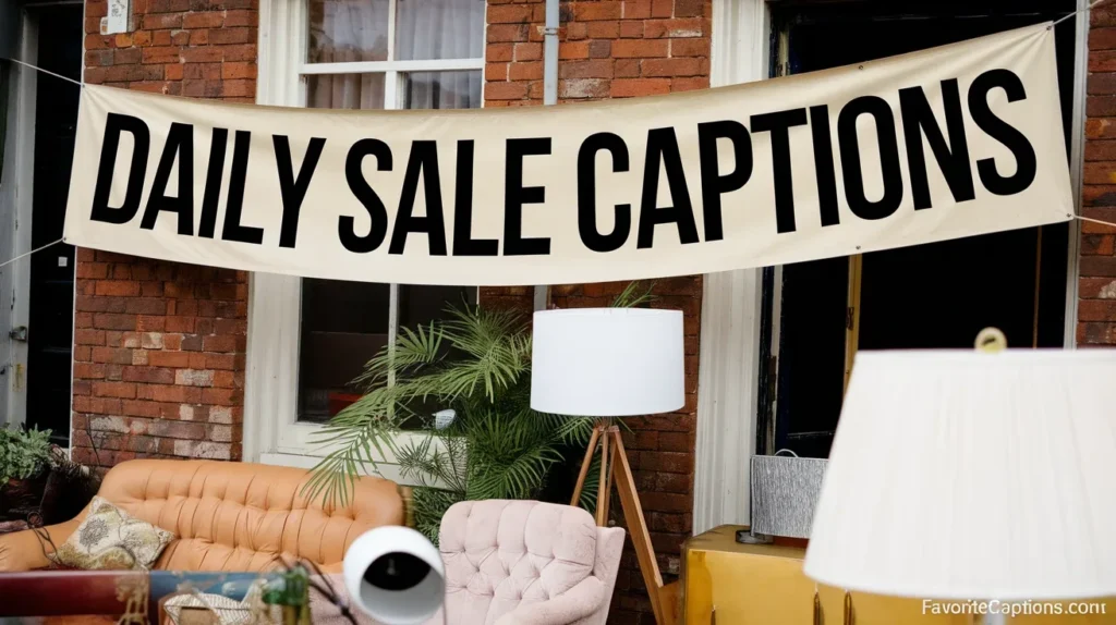 Daily sale captions