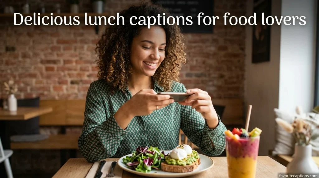 Delicious lunch captions for food lovers
