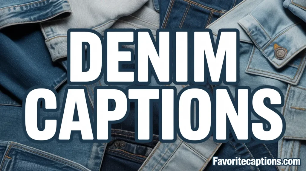 Denim captions