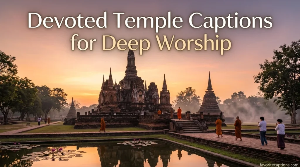 Devoted Temple Captions for Deep Worship
