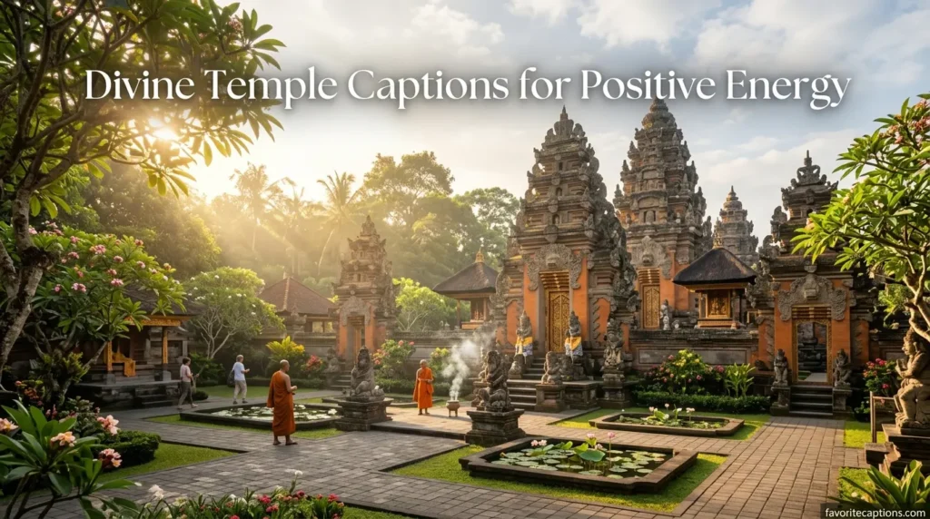 Divine Temple Captions for Positive Energy