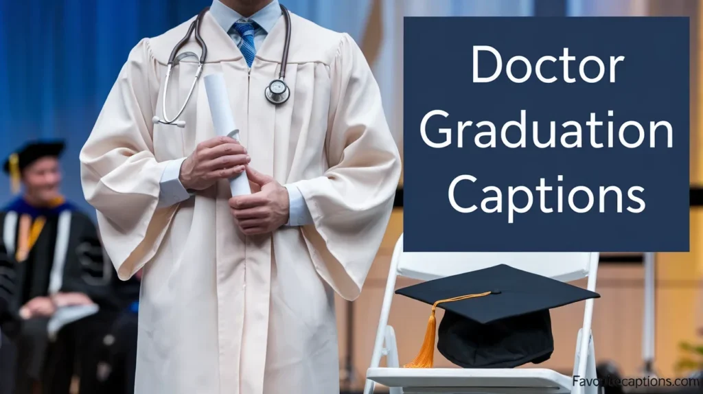 Doctor graduation captions