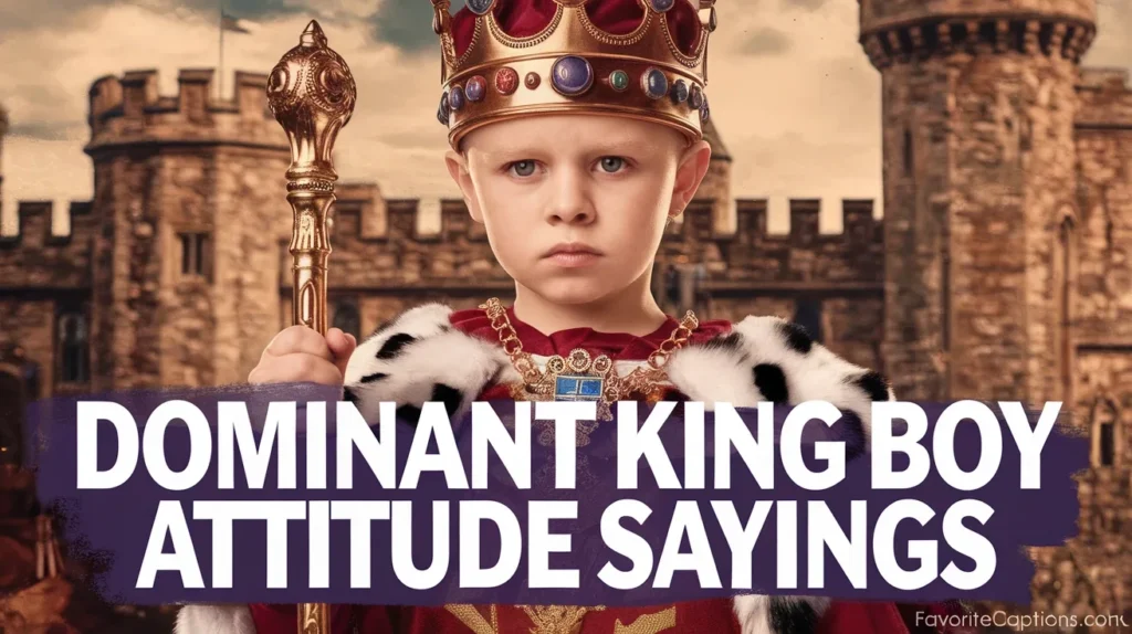 Dominant king boy attitude sayings