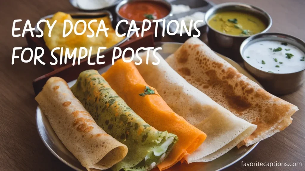 Easy dosa captions for simple posts