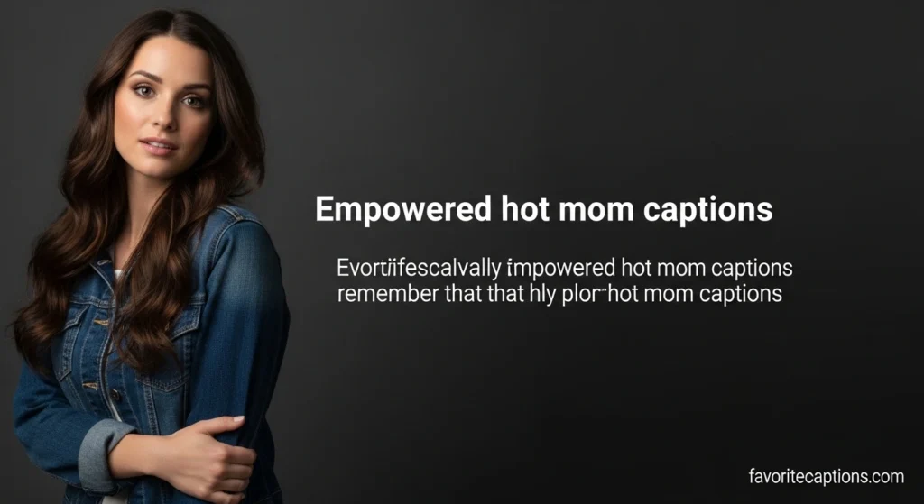 Empowered hot mom captions