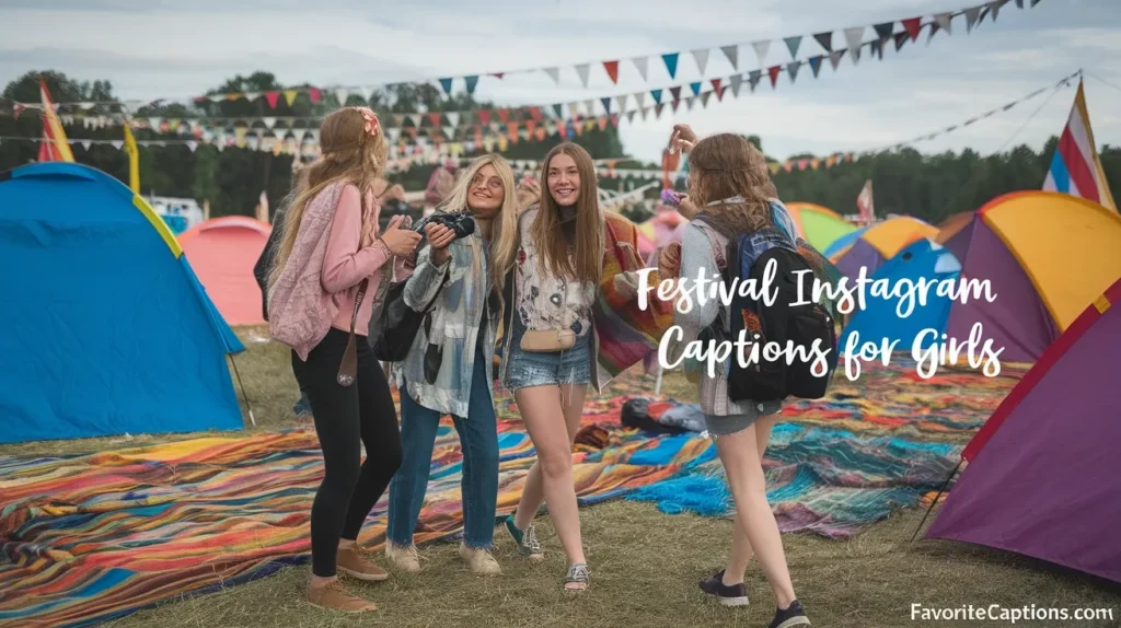 Festival Instagram captions for girls