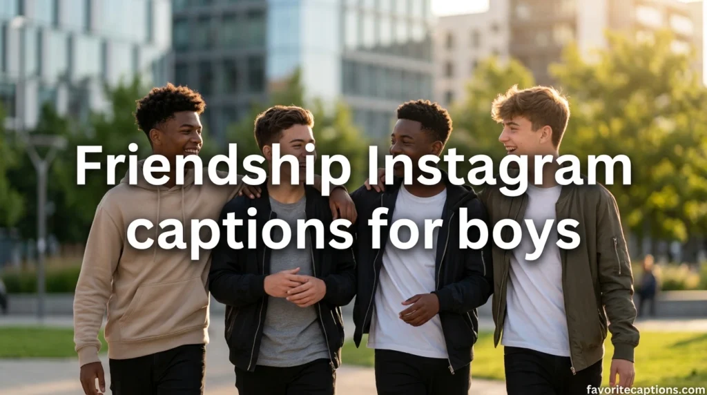 Friendship Instagram captions for boys