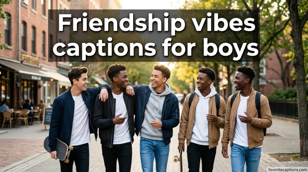 Friendship vibes captions for boys