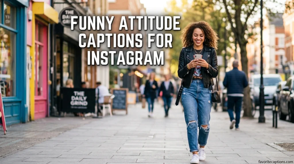 Funny attitude captions for Instagram
