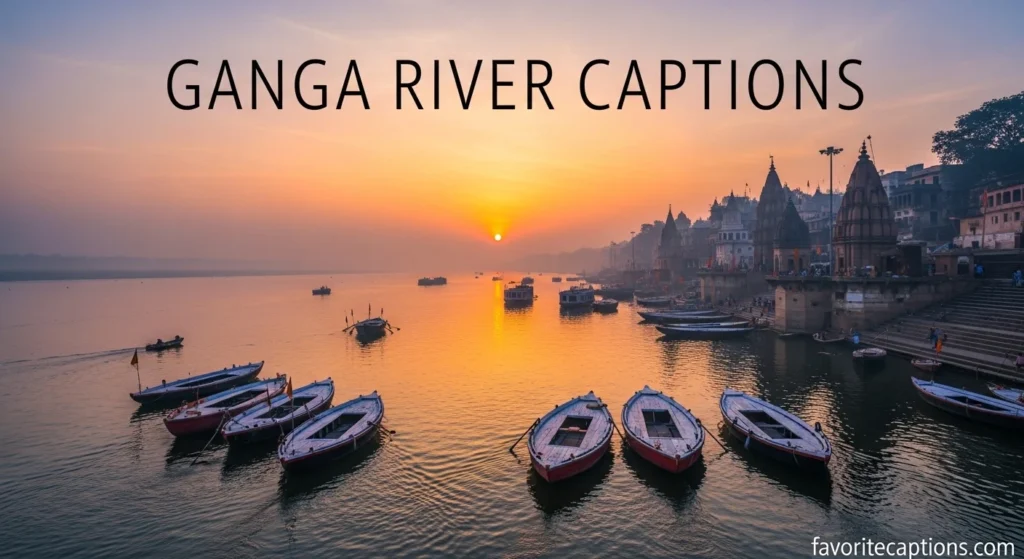Ganga River Captions