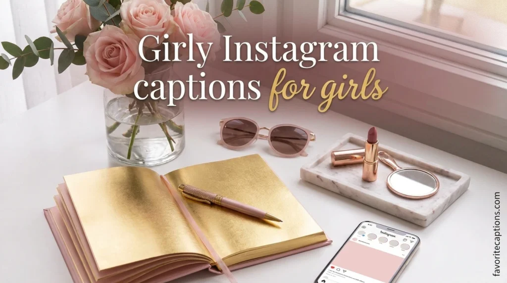 Girly Instagram captions for girls