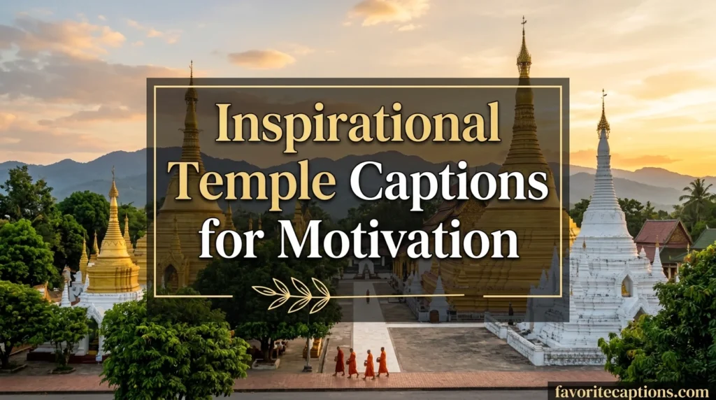 Inspirational Temple Captions for Motivation