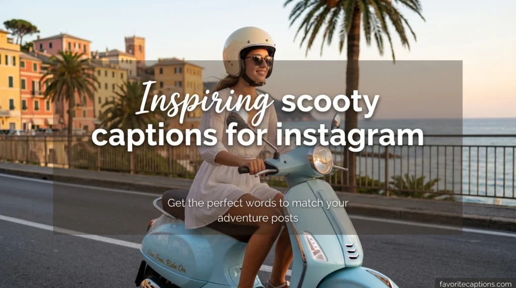 Inspiring scooty captions for instagram