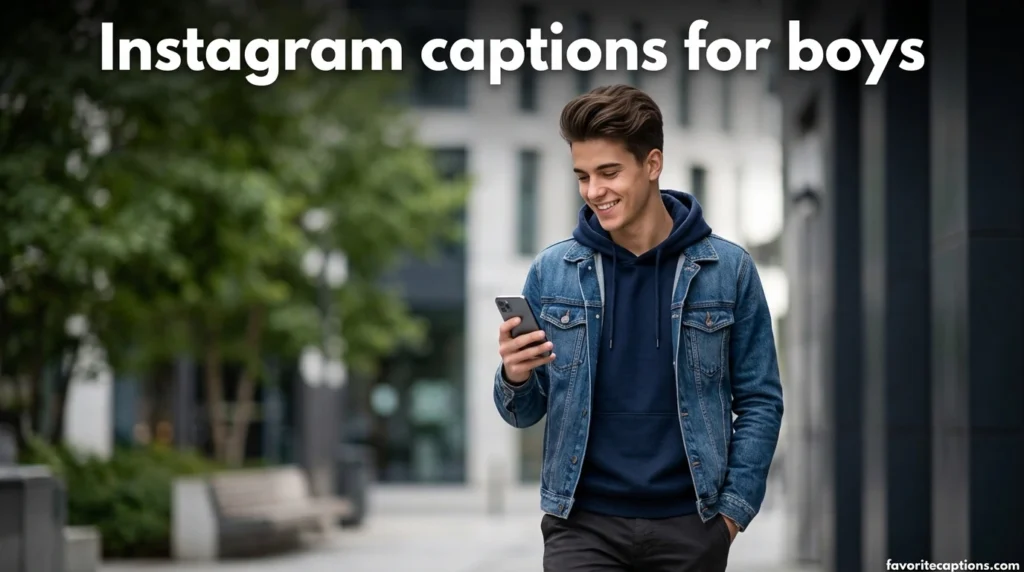 Instagram captions for boys