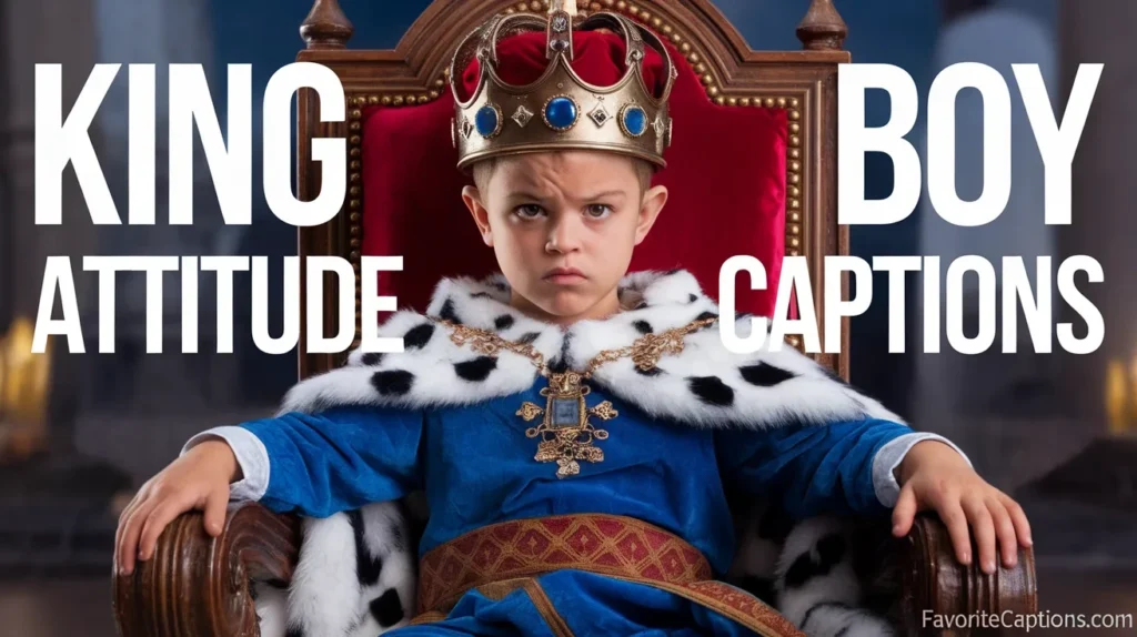 King boy attitude captions