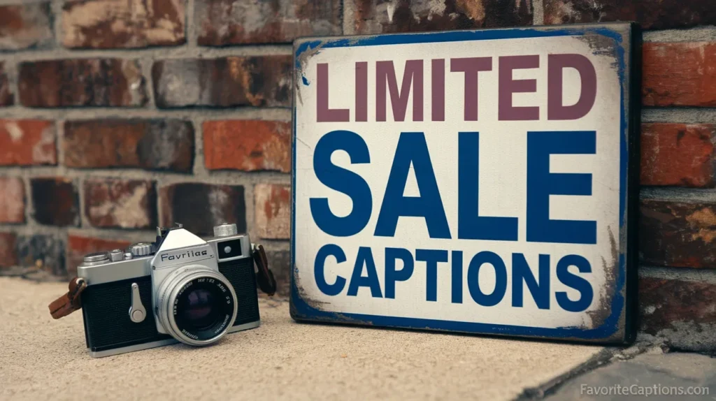 Limited sale captions