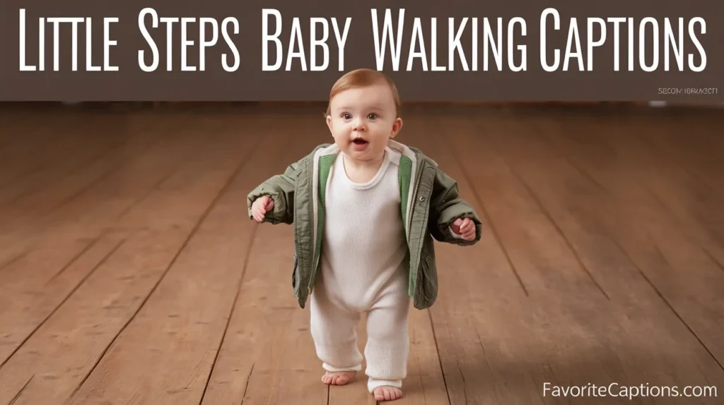 Little steps baby walking captions