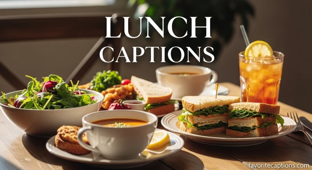 Lunch captions