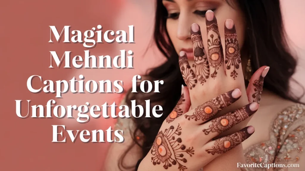 Magical Mehndi Captions for Unforgettable Events