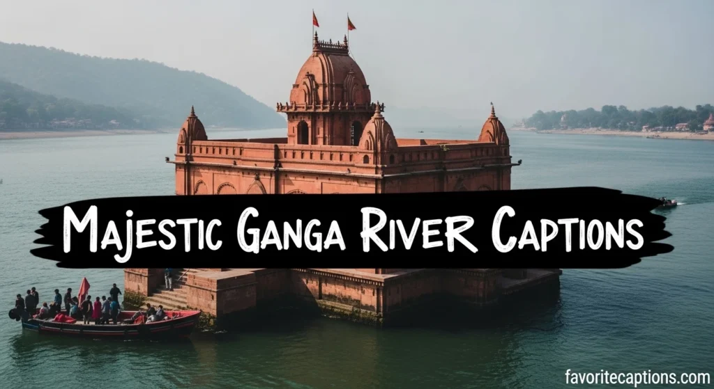 Majestic ganga river captions