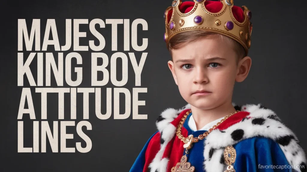Majestic king boy attitude lines