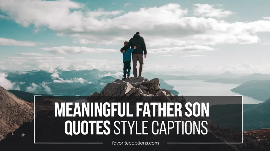 Meaningful Father Son Quotes Style Captions