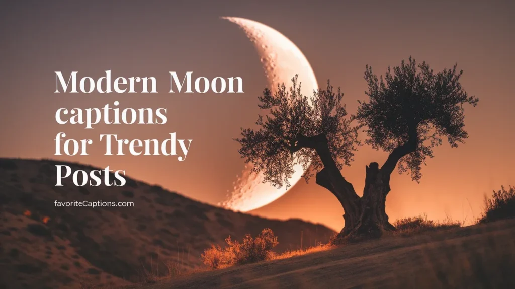 Modern Moon Captions for Trendy Posts
