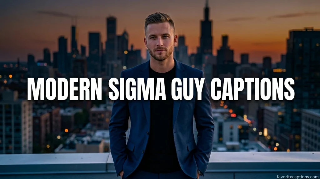 Modern sigma guy captions