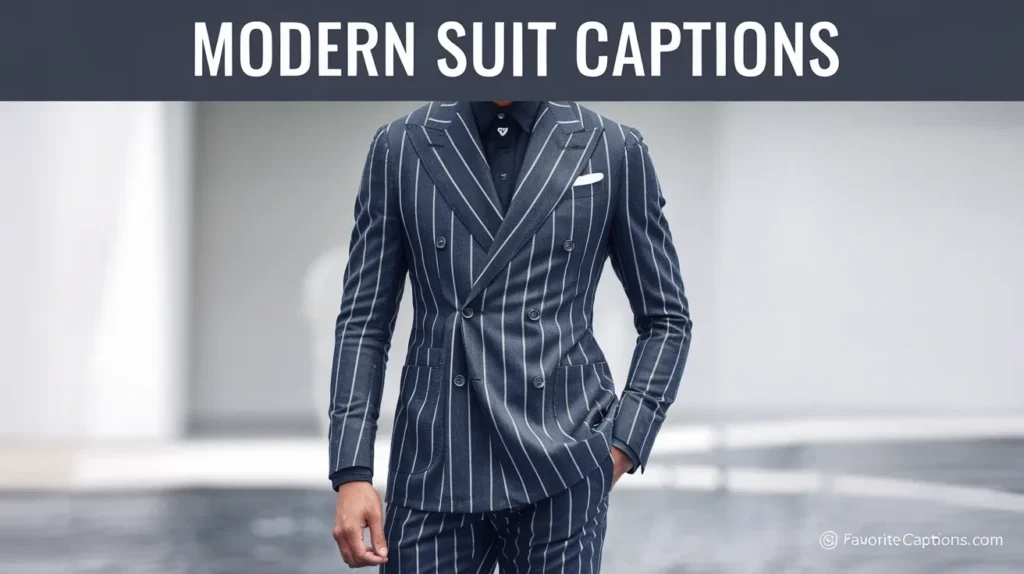 Modern suit captions