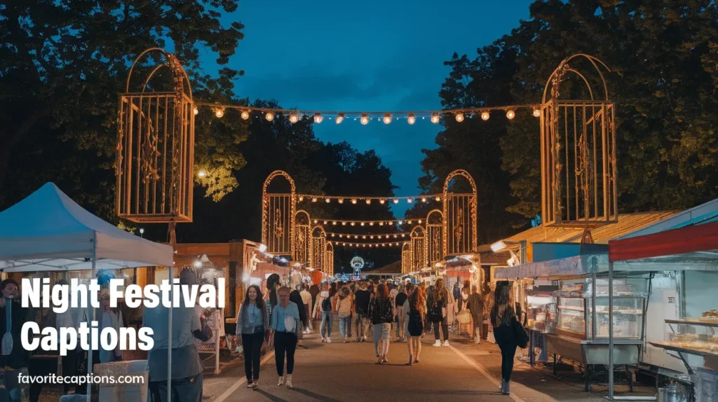 Night Festival Captions