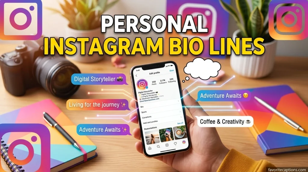 Personal Instagram bio lines