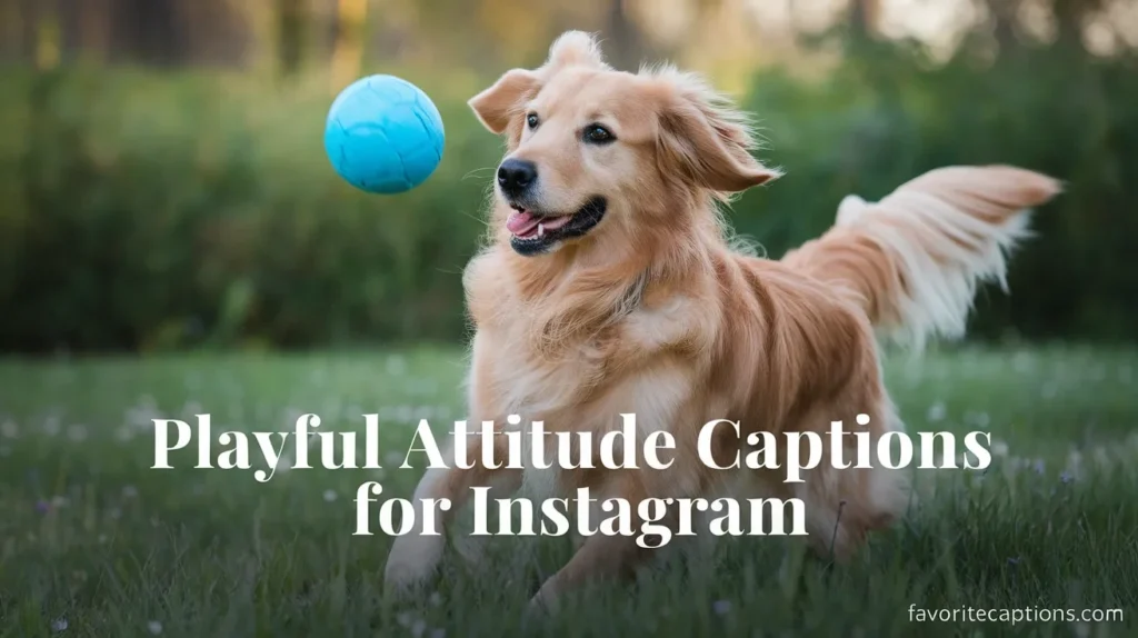 Playful attitude captions for Instagram