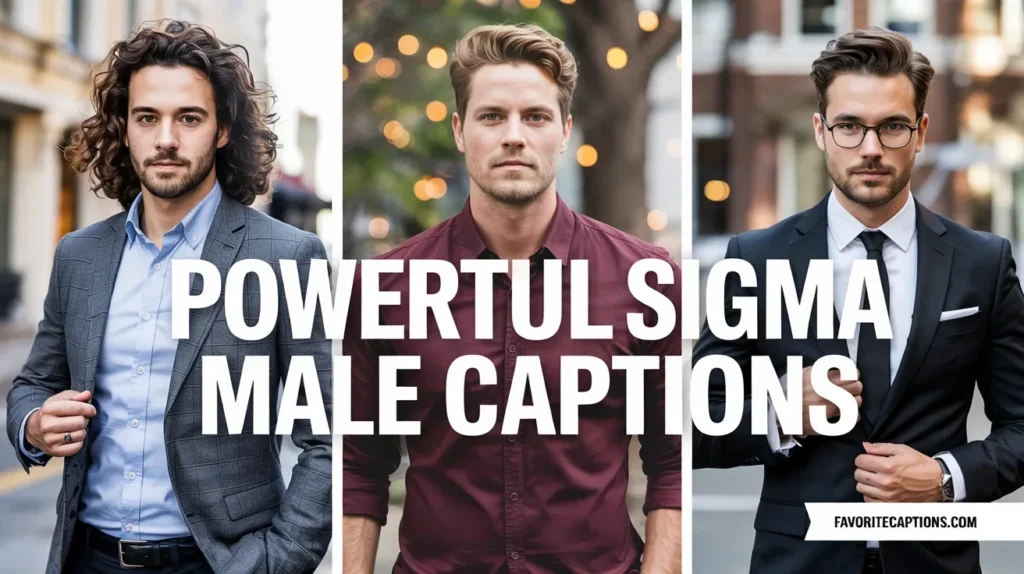 Powerful sigma male captions