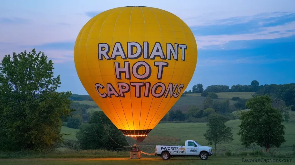 Radiant hot captions
