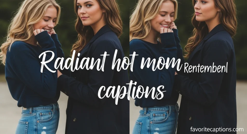 Radiant hot mom captions