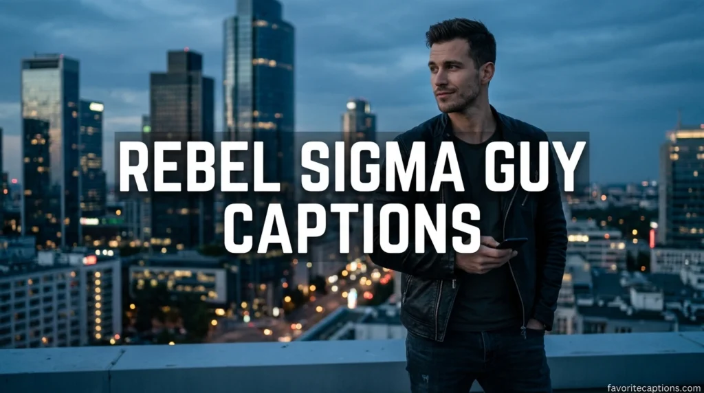 Rebel sigma guy captions