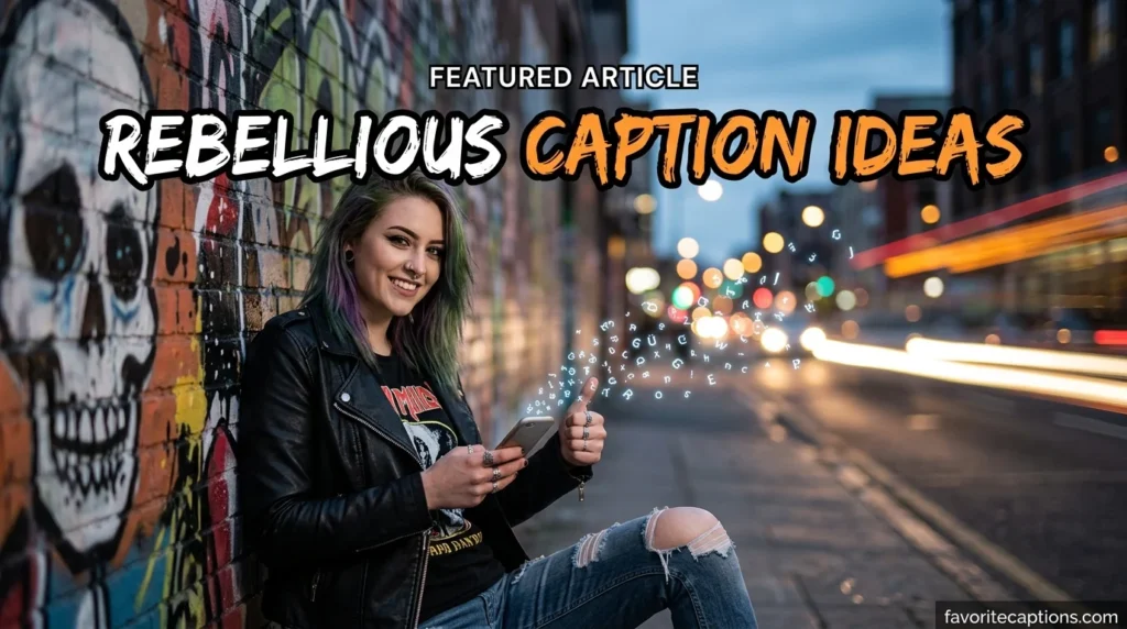 Rebellious Caption Ideas