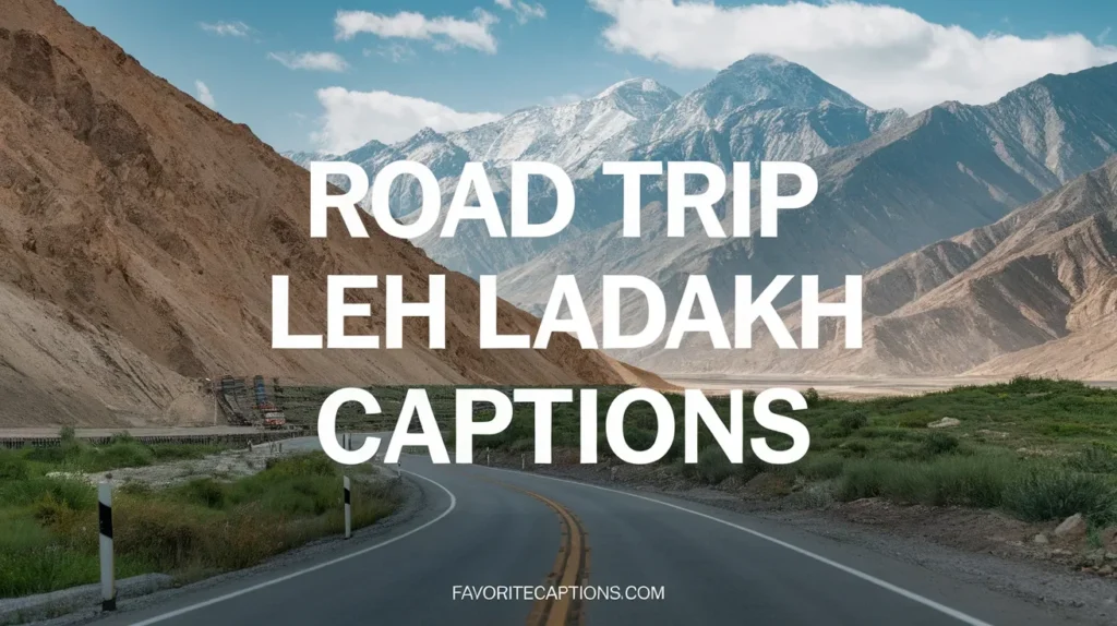 Road Trip Leh Ladakh Captions