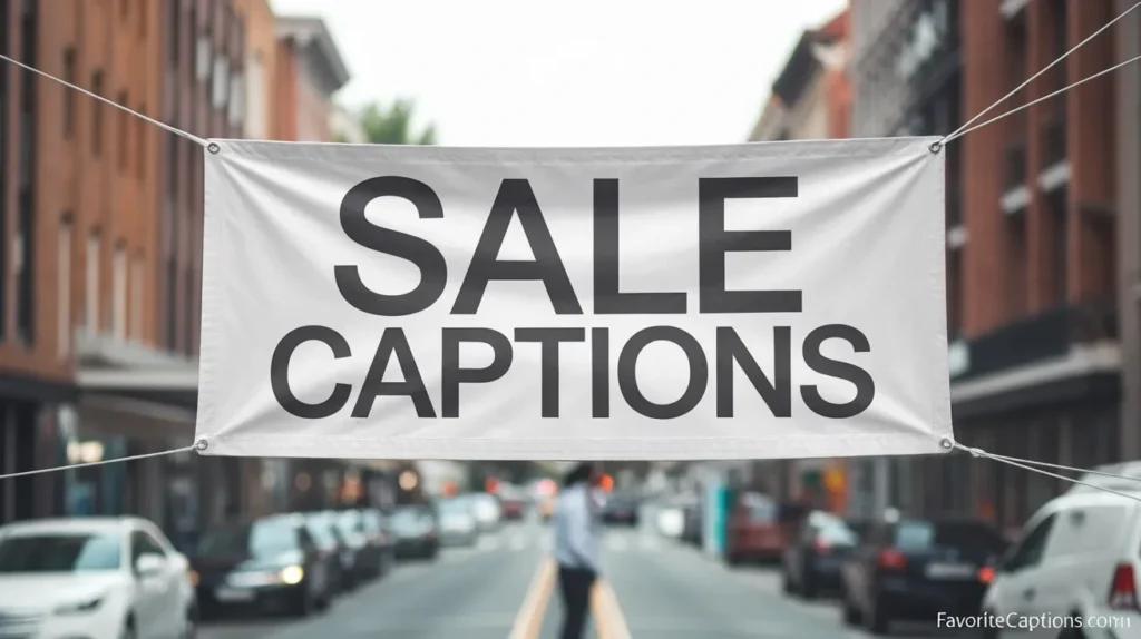 Sale captions