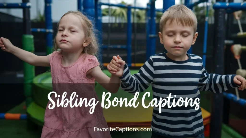 Sibling bond captions