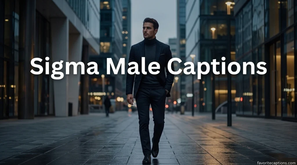 Sigma Male Captions