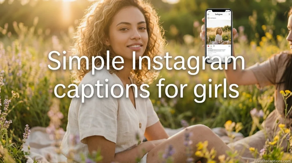 Simple Instagram captions for girls