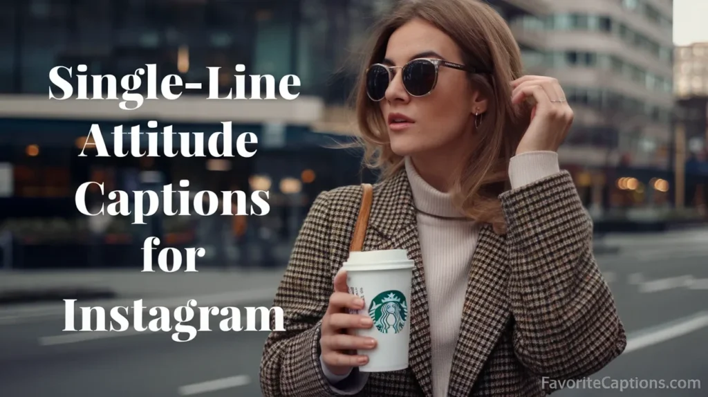Single-line attitude captions for Instagram