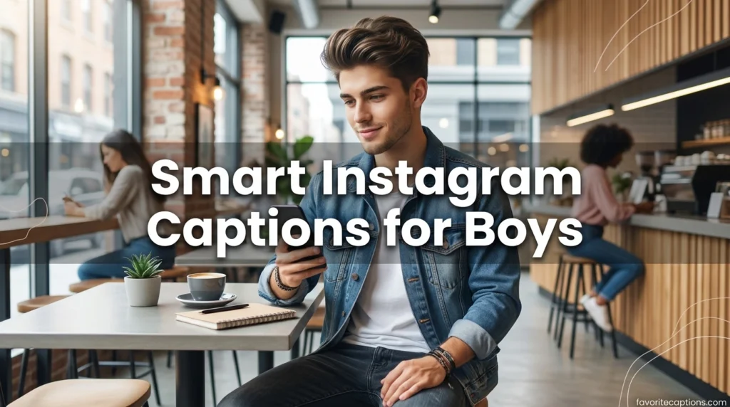 Smart Instagram captions for boys
