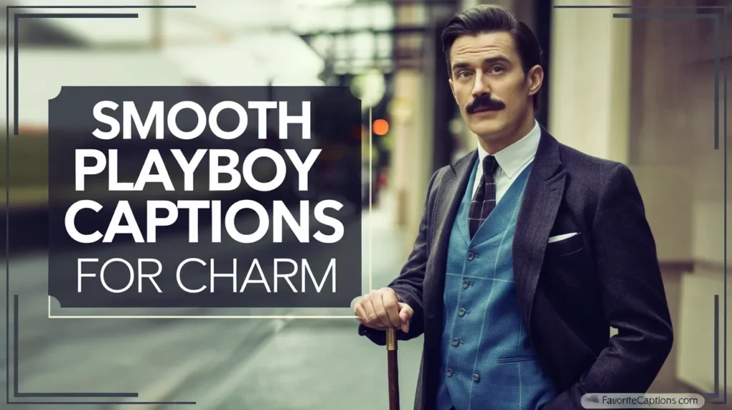 Smooth playboy captions for charm