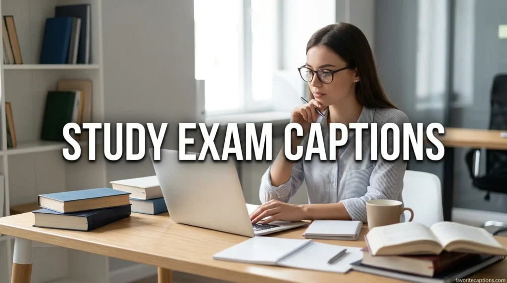 Study exam captions