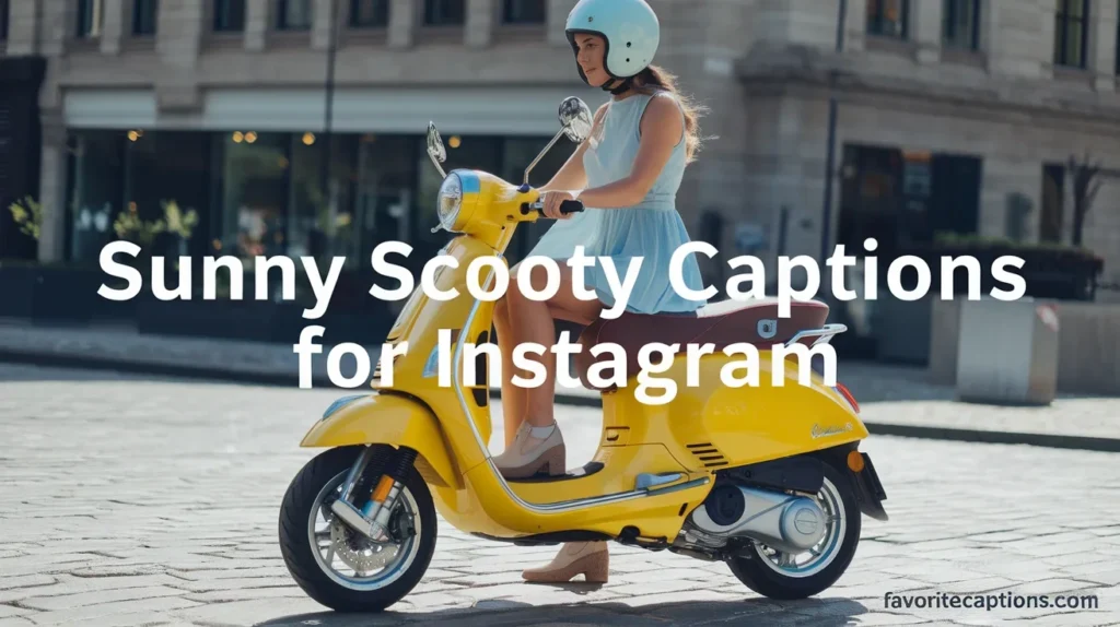 Sunny scooty captions for instagram