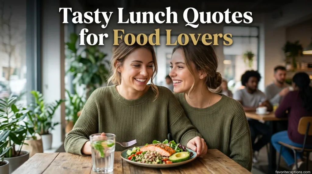 Tasty Lunch Quotes for Food Lovers