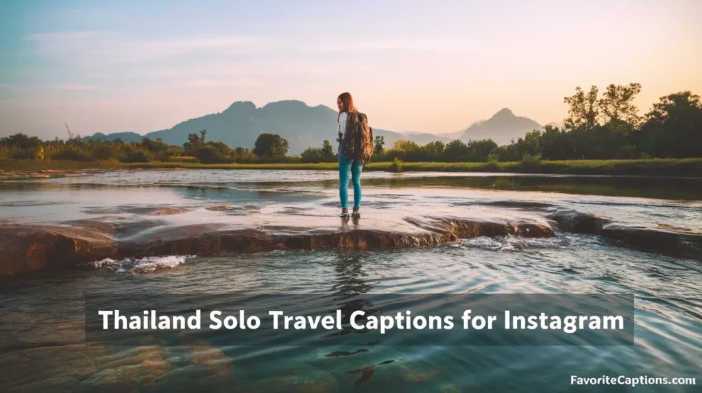 Thailand solo travel captions for Instagram