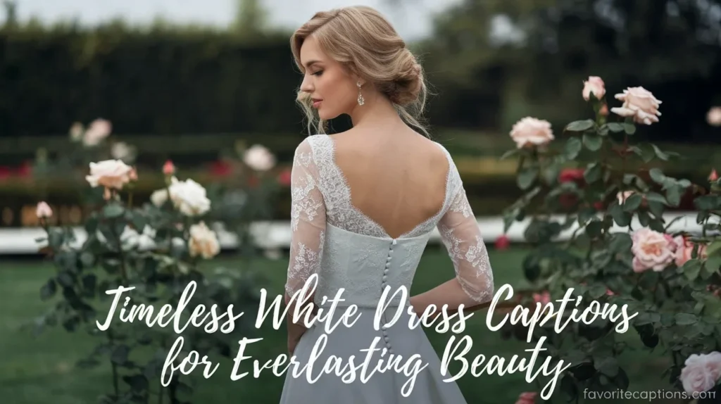 Timeless White Dress Captions for Everlasting Beauty